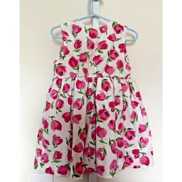 Vintage 90s Floral Sleeveless Dress Size 3T Button Up Cute Pockets EUC - Picture 5 of 5